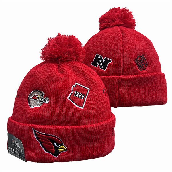 Arizona Cardinals Cuffed Pom Knit Hat YD2311070 (7)
