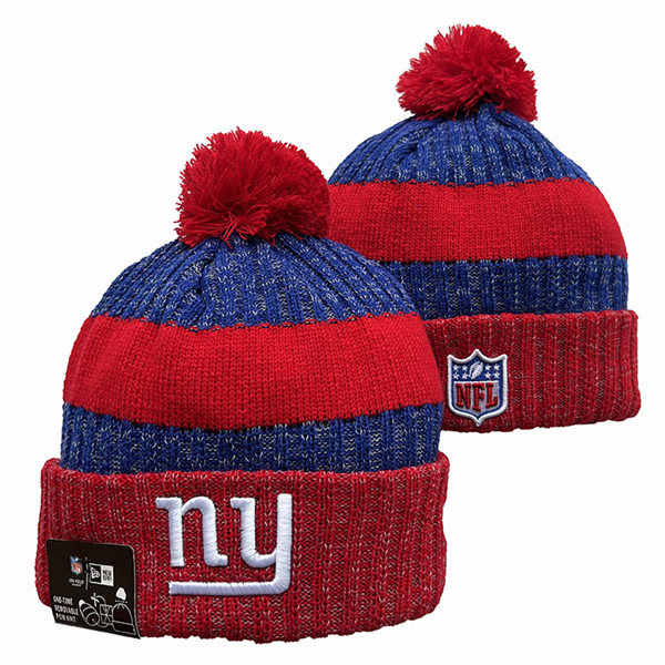 New York Giants Cuffed Pom Knit Hat YD2311070 (12)