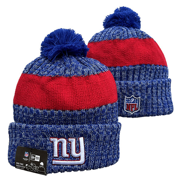 New York Giants Cuffed Pom Knit Hat YD2311070 (9)