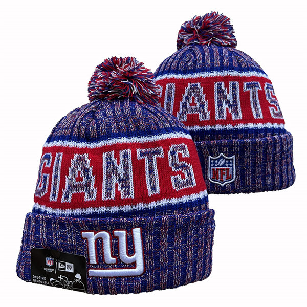 New York Giants Cuffed Pom Knit Hat YD2311070 (5)