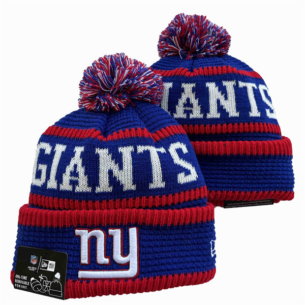 New York Giants Cuffed Pom Knit Hat YD2311070 (6)