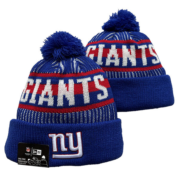 New York Giants Cuffed Pom Knit Hat YD2311070 (7)
