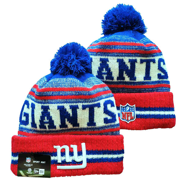 New York Giants Cuffed Pom Knit Hat YD2311070 (1)