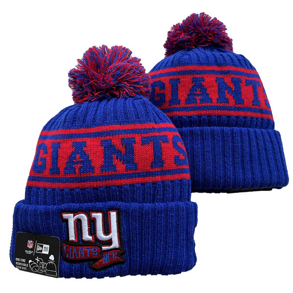 New York Giants Cuffed Pom Knit Hat YD2311070 (15)