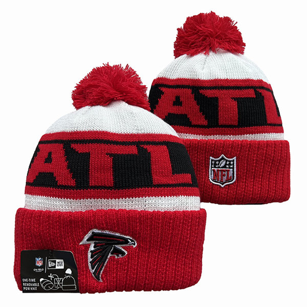 Atlanta Falcons Cuffed Pom Knit Hat YD2311070 (3)