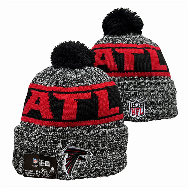 Atlanta Falcons Cuffed Pom Knit Hat YD2311070 (5)