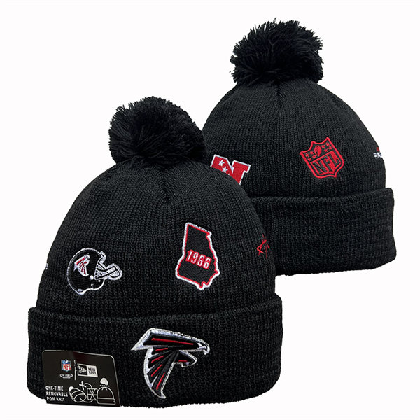 Atlanta Falcons Cuffed Pom Knit Hat YD2311070 (1)