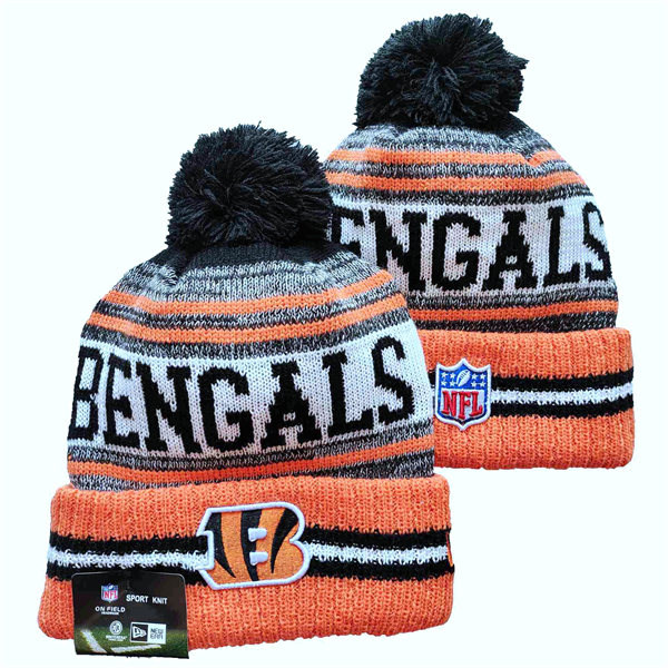 Cincinnati Bengals Cuffed Pom Knit Hat YD2311070 (8)