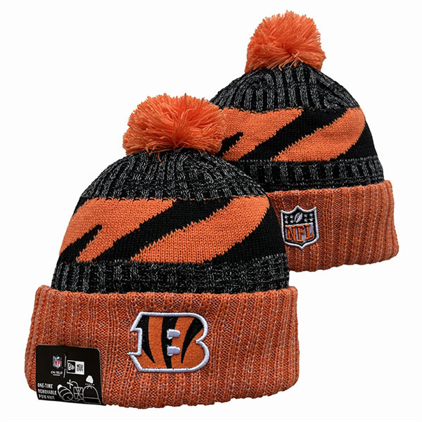 Cincinnati Bengals Cuffed Pom Knit Hat YD2311070 (6)