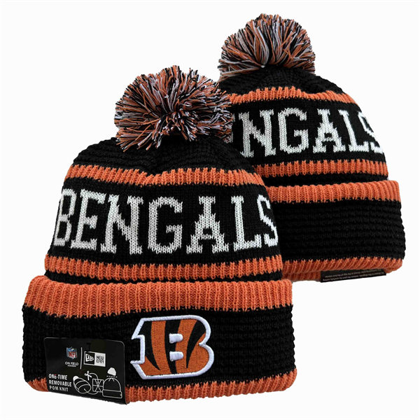 Cincinnati Bengals Cuffed Pom Knit Hat YD2311070 (14)