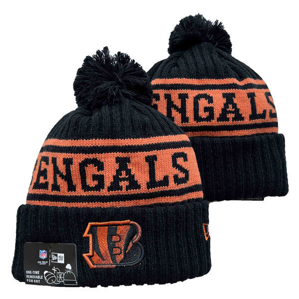 Cincinnati Bengals Cuffed Pom Knit Hat YD2311070 (1)