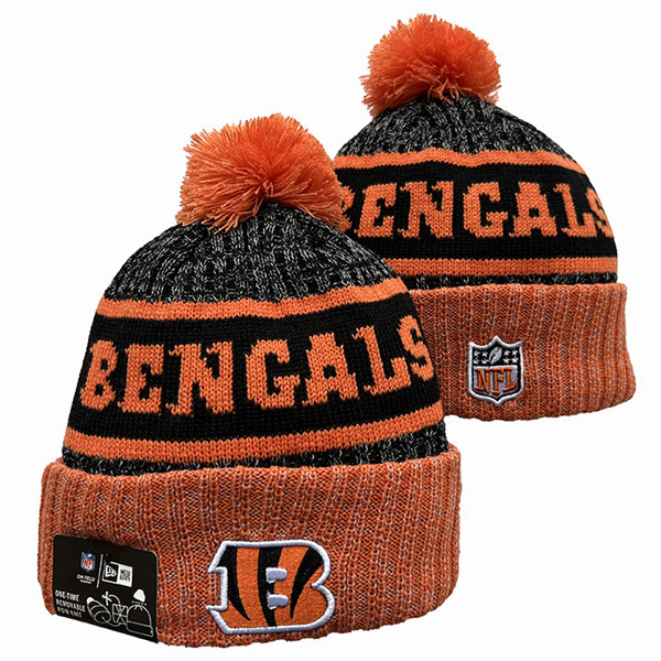 Cincinnati Bengals Cuffed Pom Knit Hat YD2311070 (5)