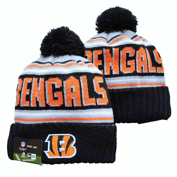 Cincinnati Bengals Cuffed Pom Knit Hat YD2311070 (7)