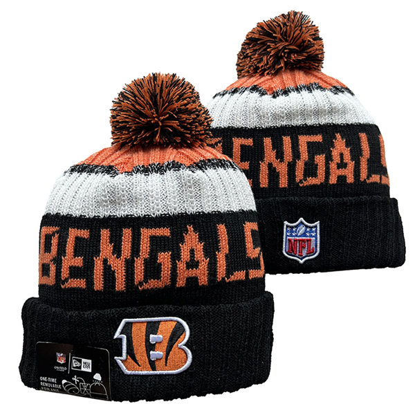 Cincinnati Bengals Cuffed Pom Knit Hat YD2311070 (9)