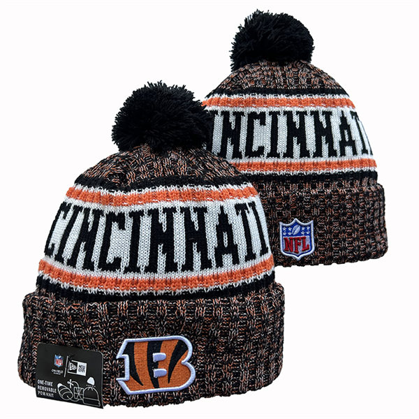 Cincinnati Bengals Cuffed Pom Knit Hat YD2311070 (18)