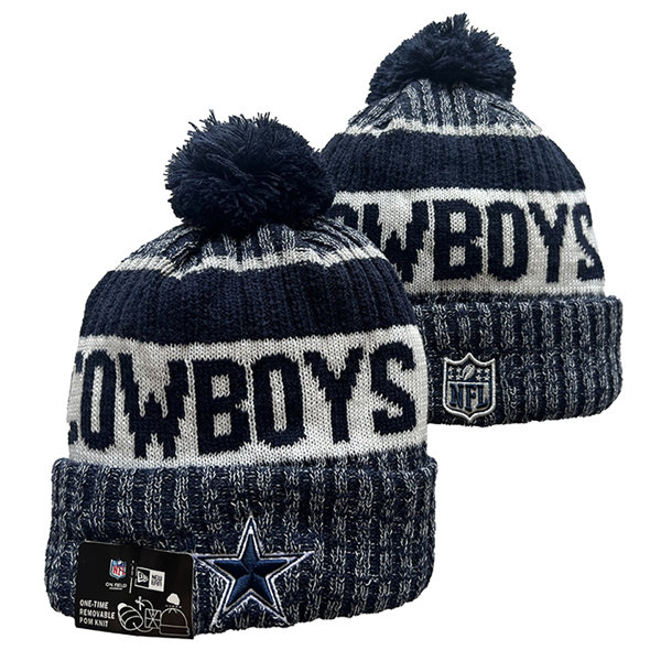 Dallas Cowboys Cuffed Pom Knit Hat YD2311070 (3)