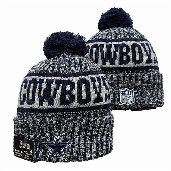 Dallas Cowboys Cuffed Pom Knit Hat YD2311070 (14)