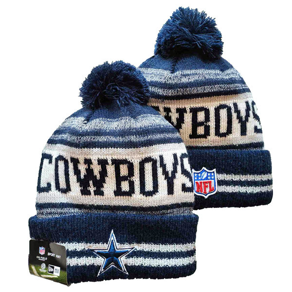 Dallas Cowboys Cuffed Pom Knit Hat YD2311070 (21)