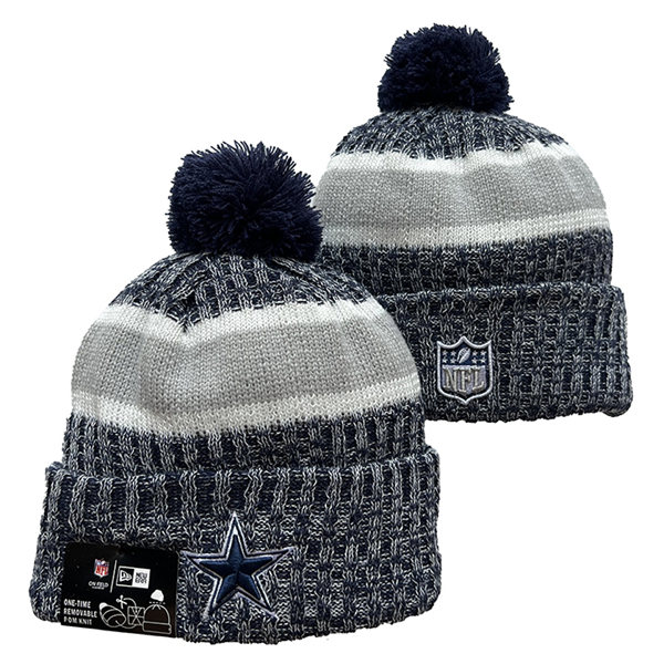 Dallas Cowboys Cuffed Pom Knit Hat YD2311070 (7)