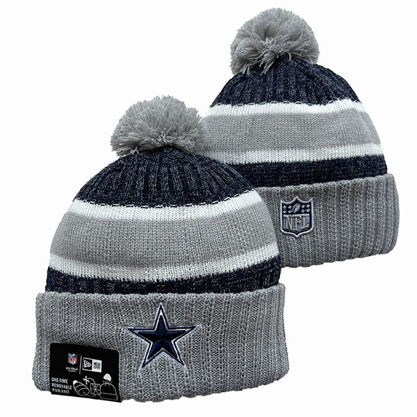 Dallas Cowboys Cuffed Pom Knit Hat YD2311070 (16)