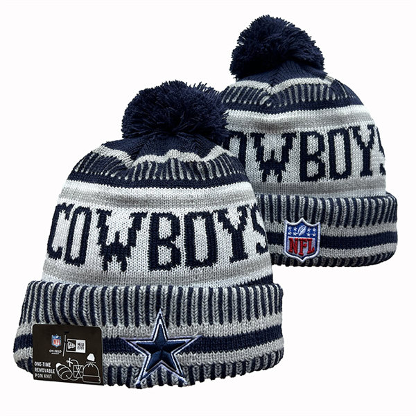 Dallas Cowboys Cuffed Pom Knit Hat YD2311070 (20)
