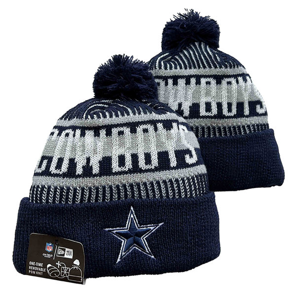 Dallas Cowboys Cuffed Pom Knit Hat YD2311070 (11)