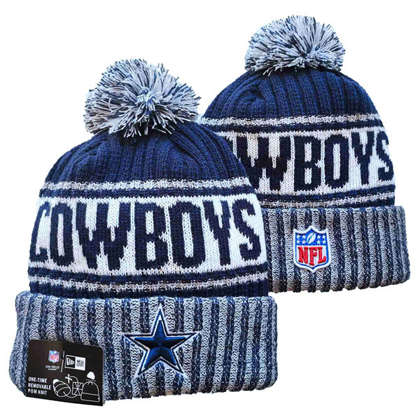 Dallas Cowboys Cuffed Pom Knit Hat YD2311070 (13)