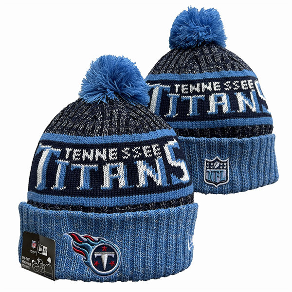 Tennessee Titans Cuffed Pom Knit Hat YD2311070 (6)