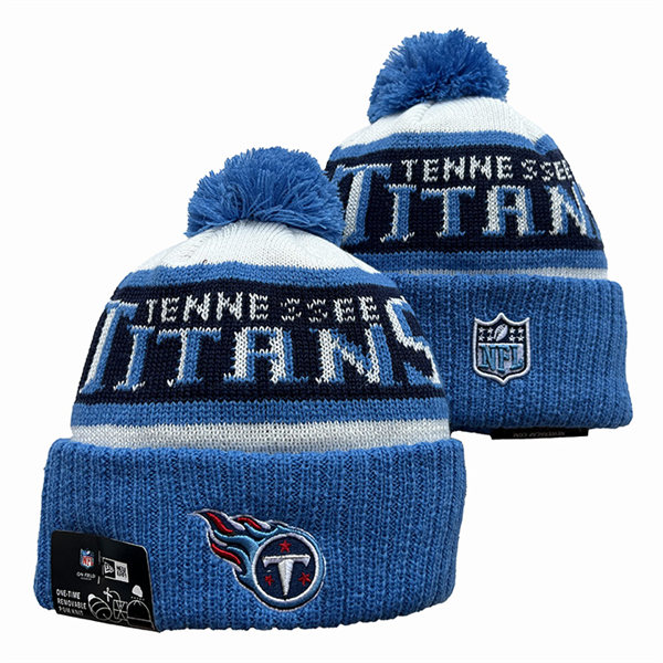 Tennessee Titans Cuffed Pom Knit Hat YD2311070 (5)