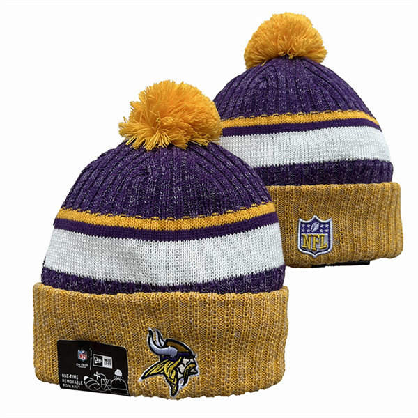 Minnesota Vikings Cuffed Pom Knit Hat YD2311070 (2)