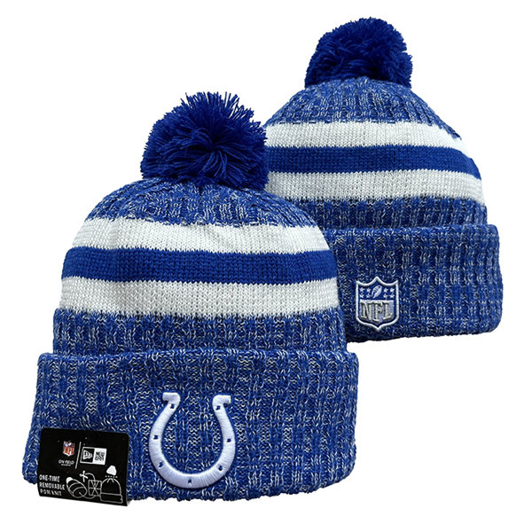 Indianapolis Colts Cuffed Pom Knit Hat YD2311070 (4)