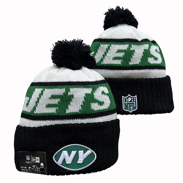 New York Jets Cuffed Pom Knit Hat YD2311070 (7)