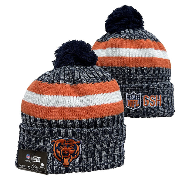 Chicago Bears Cuffed Pom Knit Hat YD2311070 (5)