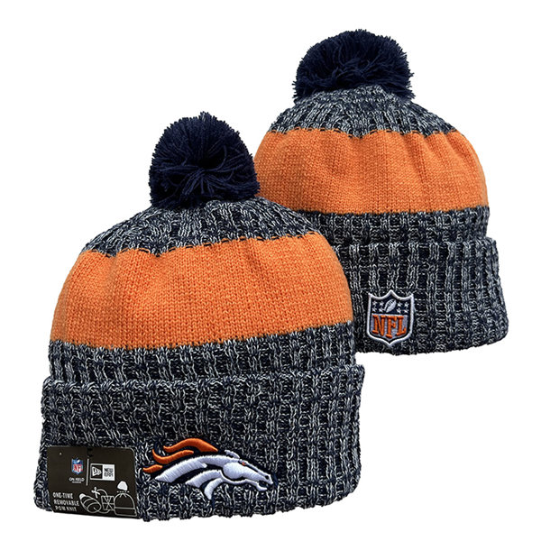 Denver Broncos Cuffed Pom Knit Hat YD2311070 (1)