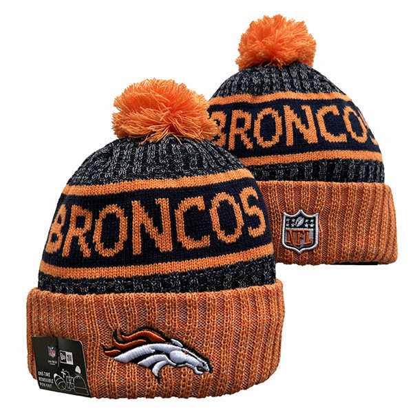 Denver Broncos Cuffed Pom Knit Hat YD2311070 (4)