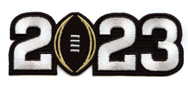 Embroidered 2023 College National Championship Game Jersey Patch Georgia Michigan TCU Ohio State