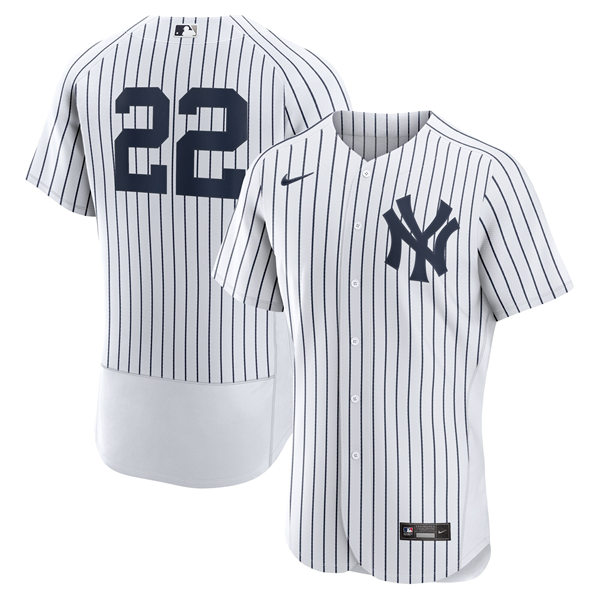 Mens New York Yankees #22 Juan Soto White Home FlexBase Player Jersey