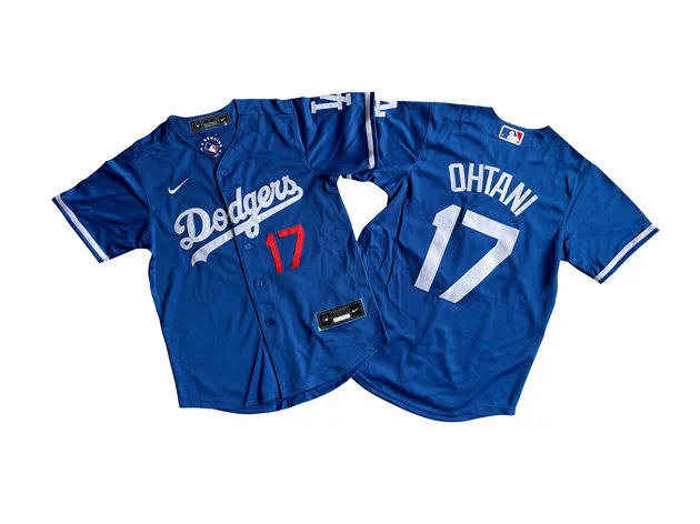 Youth Los Angeles Dodgers #17 Shohei Ohtani Nike Royal Alternate CoolBase Player Jersey
