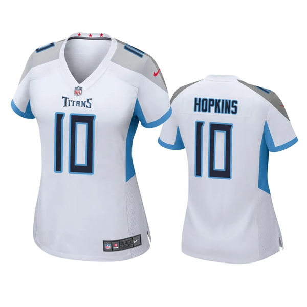 Womens Tennessee Titans #10 DeAndre Hopkins Nike White Limited Jersey