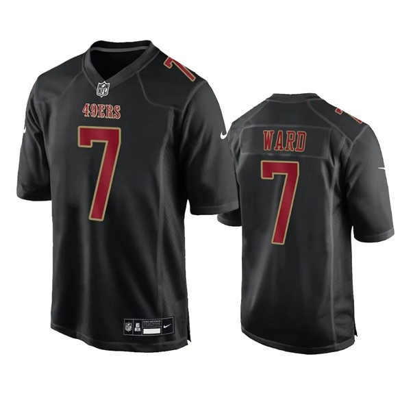 Mens San Francisco 49ers #7 Charvarius Ward Nike Carbon Black 2024 Fashion Game Jersey