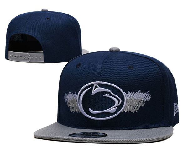 NCAA Penn State Nittany Lions Embroidered Navy Gray Snapback Caps YD23122601 (1)