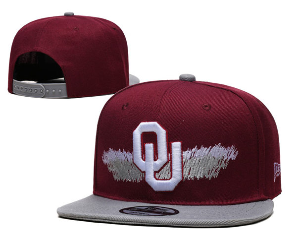NCAA Oklahoma Sooners Embroidered Snapback Caps YD23122601 (2)