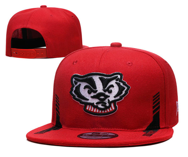 NCAA Wisconsin Badgers Embroidered Snapback Caps YD23122601 (3)