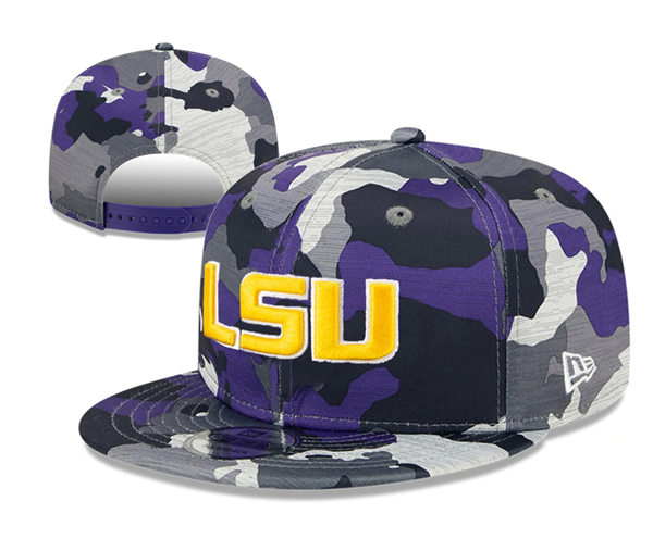 NCAA LSU Tigers Embroidered Camo Snapback Caps YD23122601 (2)