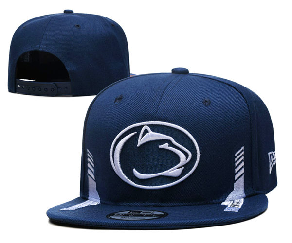 NCAA Penn State Nittany Lions Embroidered Navy Snapback Caps YD23122601 (2)