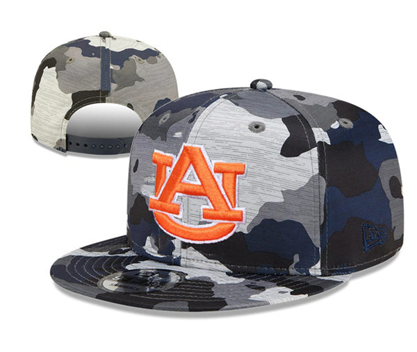 NCAA Auburn Tigers Embroidered Camo Snapback Caps YD23122601 (1)