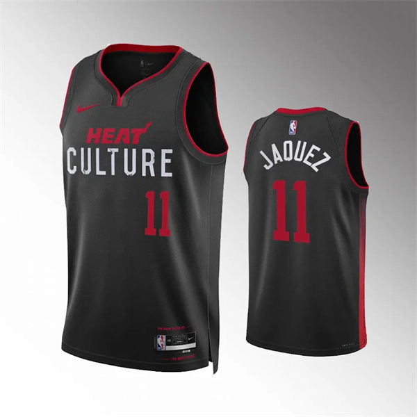 Mens Miami Heat #11 Jaime Jaquez Jr. Black 2023-24 City Edition Jersey