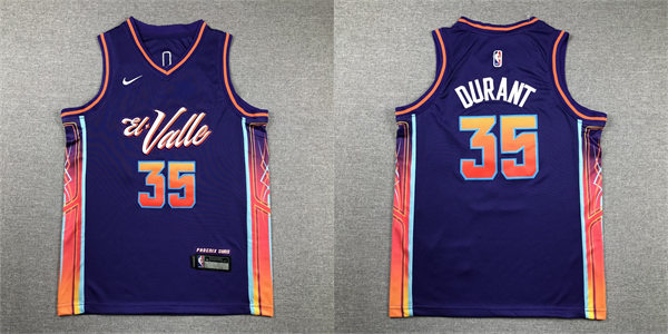 Youth Phoenix Suns #35 Kevin Durant 2023-24 El Valle City Edition Jersey