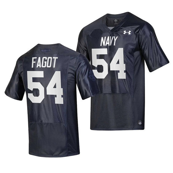 Mens Youth Navy Midshipmen #54 Diego Fagot 2023 Silent Service  Football Jersey - Navy