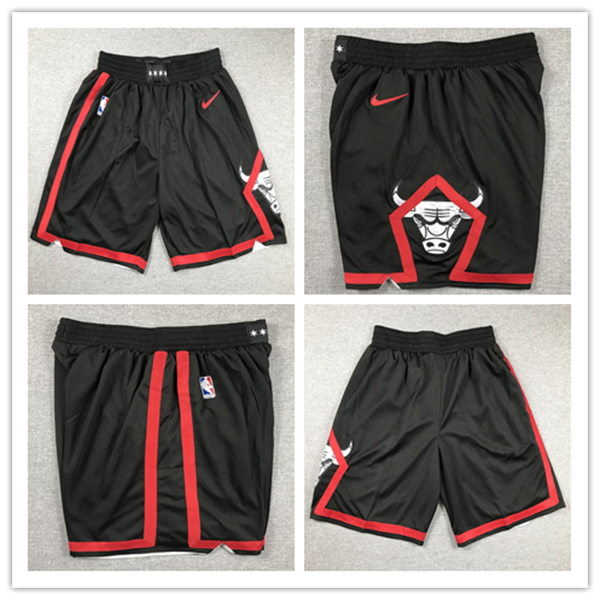 Mens Chicago Bulls Black 2023-24 City Edition Shorts